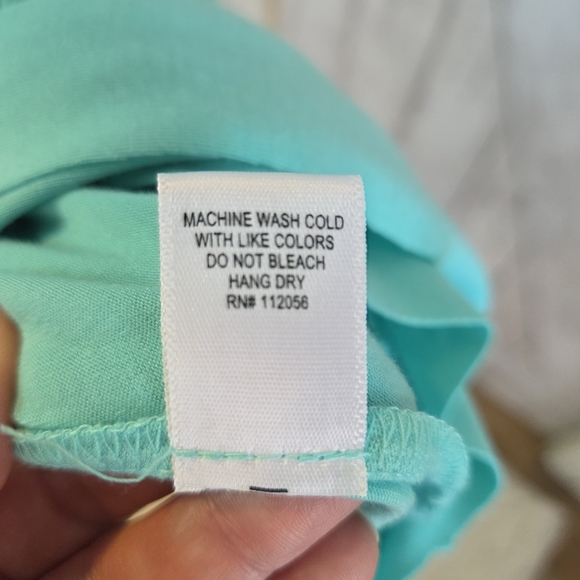 Zenana Outfitters Turquoise Short-Sleeve Midi Dress with Ruffle Hem - Picture 7 of 7